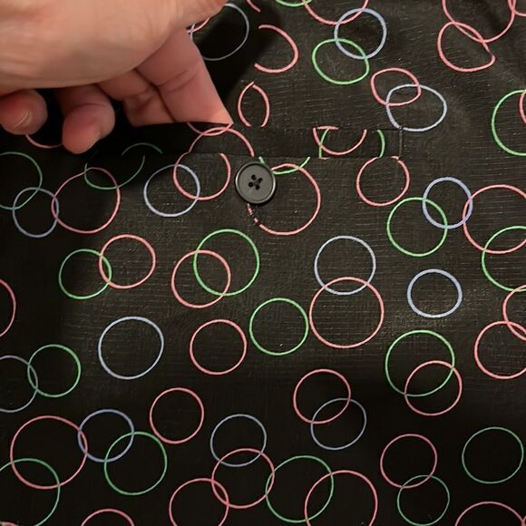 EP Pro Tech Women's Golf Skort Size 6 Black With Circle Design Side Zip … - Picture 5 of 7